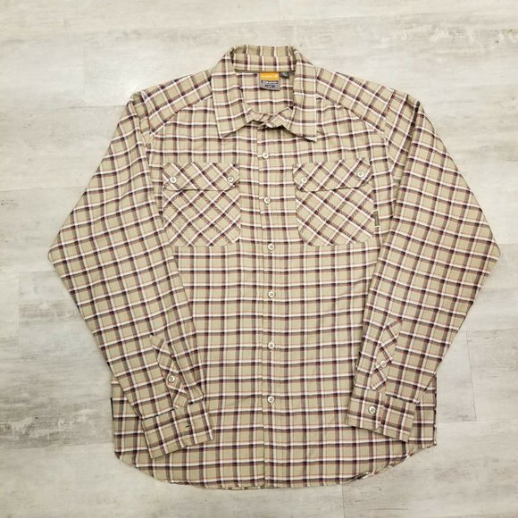 Merrell Long Sleeve Button up Flannel Plaid shirt - Picture 2 of 10